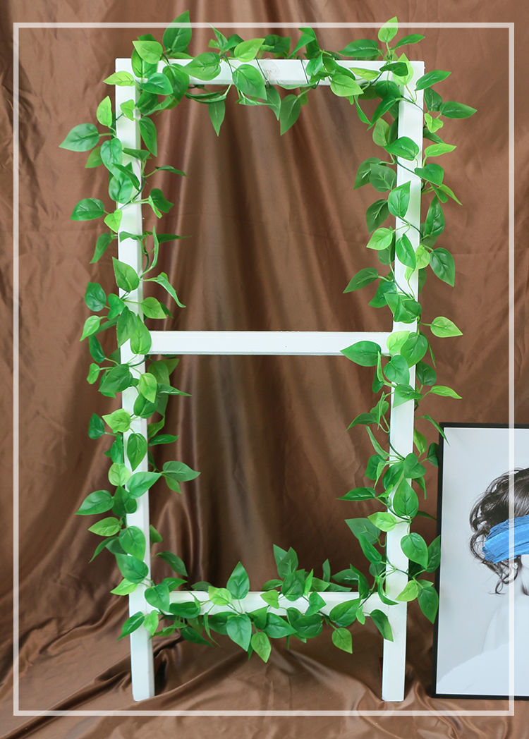 仿真藤条绿萝叶装饰假绿藤藤蔓塑料暖气水管道遮挡空调电线绿叶花