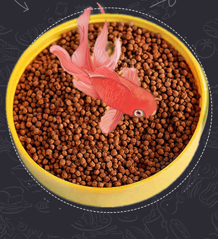 鱼食观赏鱼鱼粮锦鲤饲料小金鱼饲料金鱼鱼食小颗粒袋装浮水鱼饲料50克