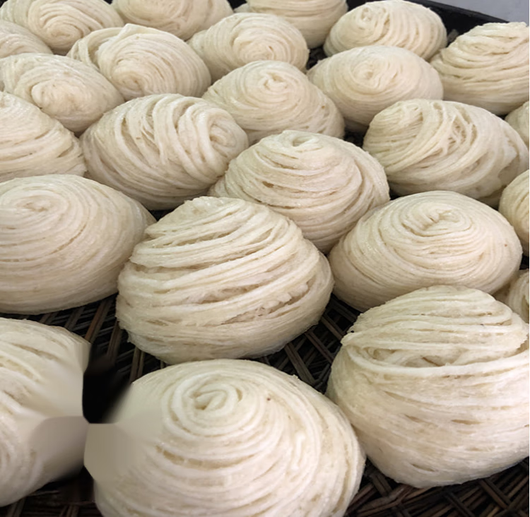 四川宜宾特产面食早餐粑粑燕窝丝 银丝卷 小吃 粗粮食品 85g 桐子叶