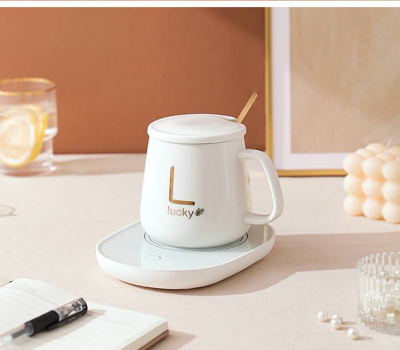 自热水杯电加热水杯热牛奶神器暖暖杯电暖杯55度恒温自动智能保温杯垫