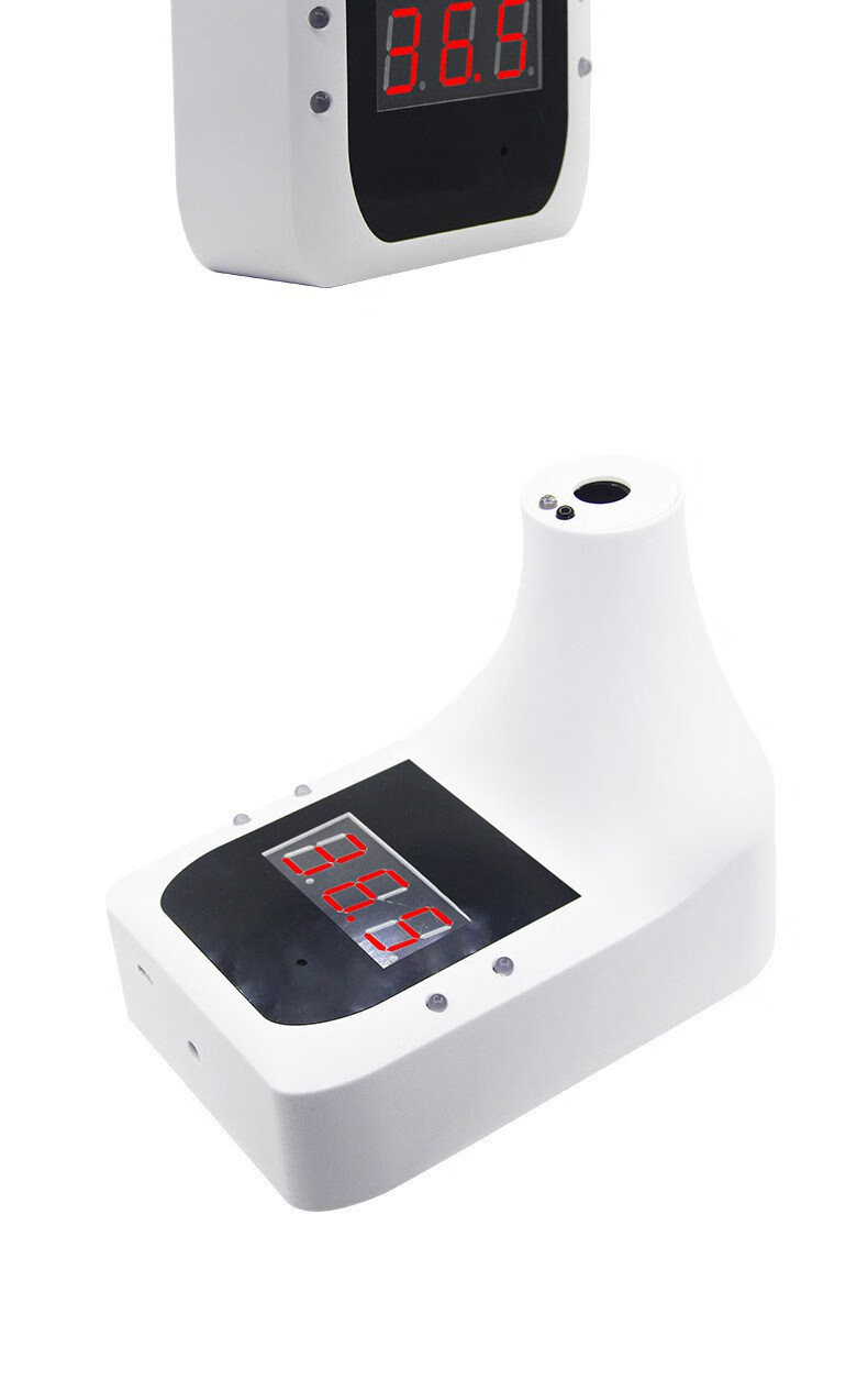 无线挂壁测温仪自动测温语音播报温度打卡测温