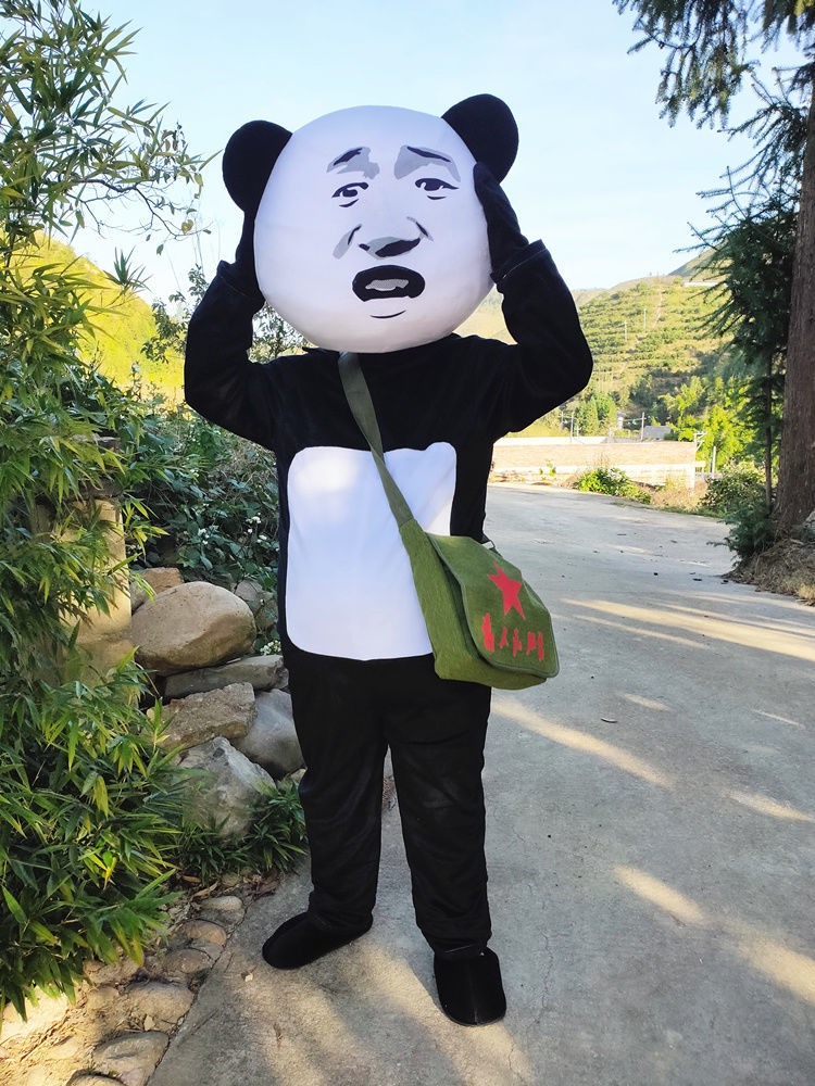 舞万花卡通人偶服装抖音同款网红熊玩偶服人偶装熊猫头表情包搞笑炸街