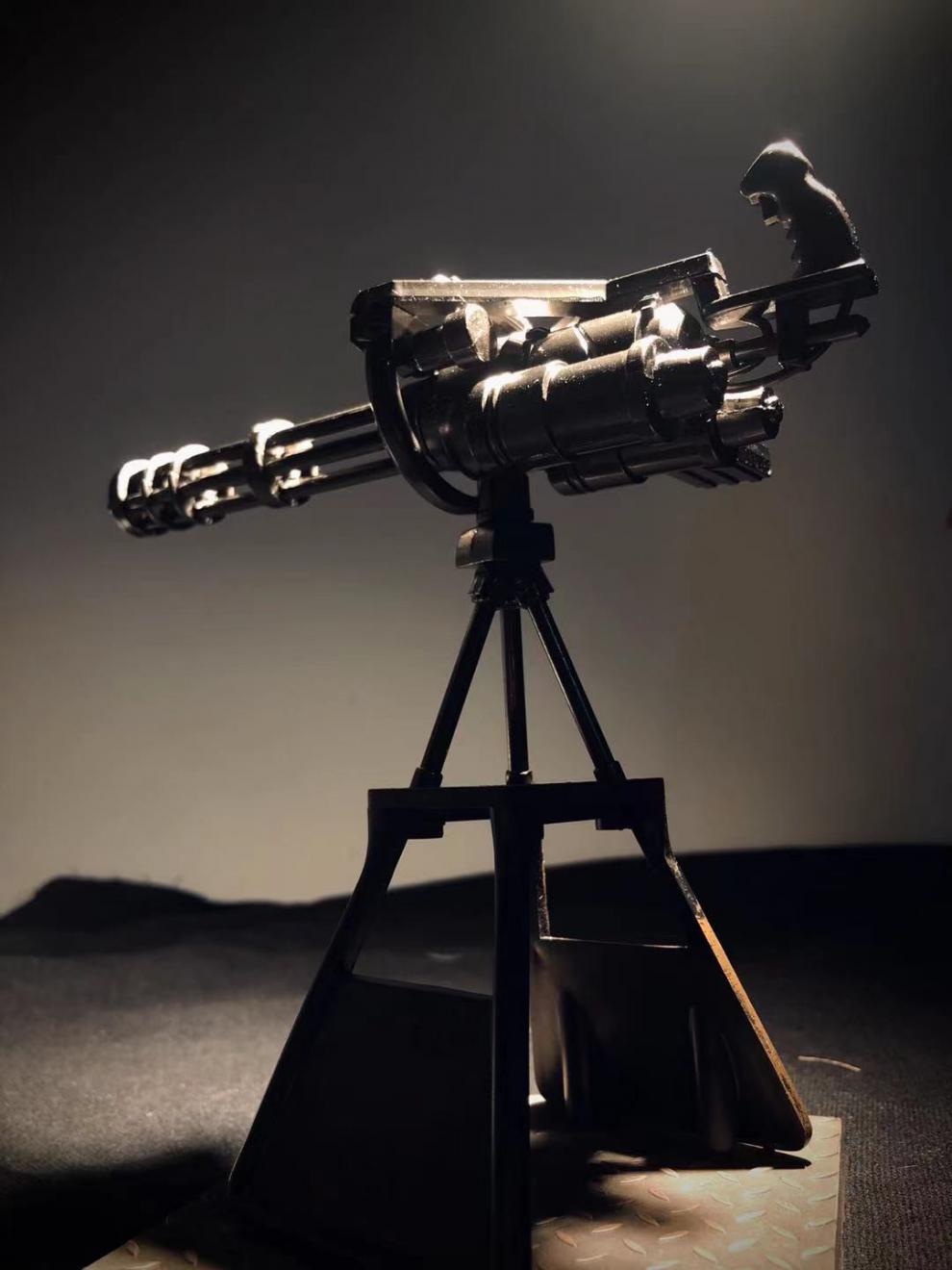 同款1:6加特林重机 捷克式zb26兵人配件抢二战炼狱修罗可用 加特林黑