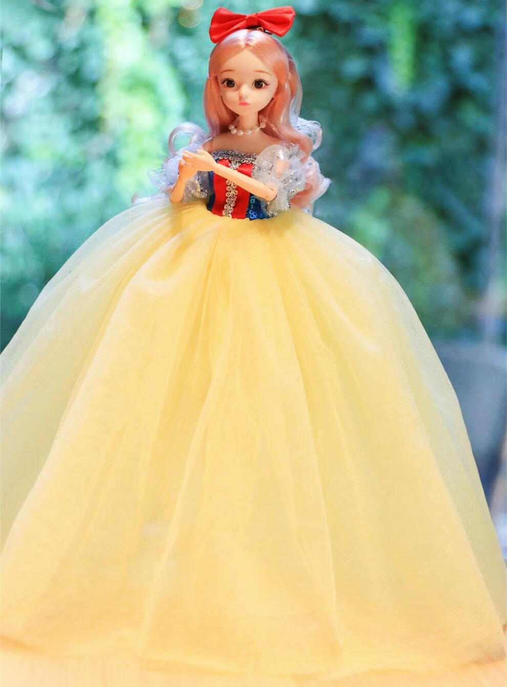 迪士尼disney新年礼物儿童女孩感女童元旦芭比娃娃白雪公主玩具女孩