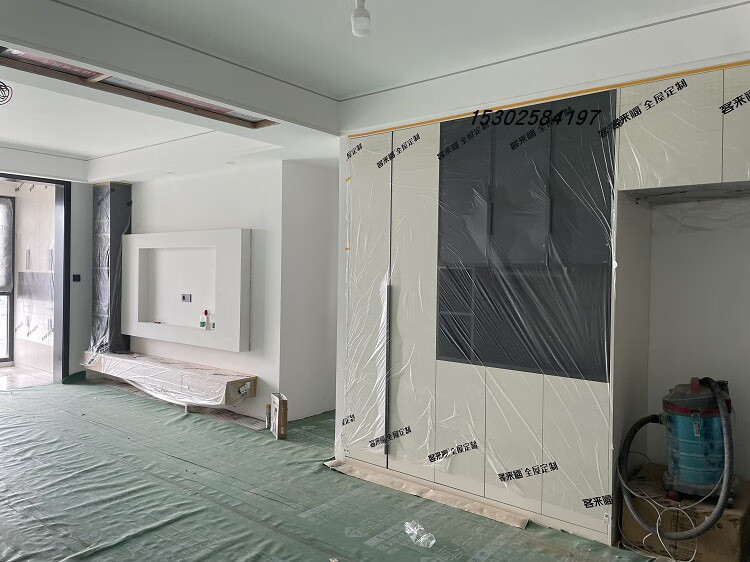 鹿凌青装修喷漆防尘膜成品柜子橱柜定制家具木门衣柜保护膜自透明粘