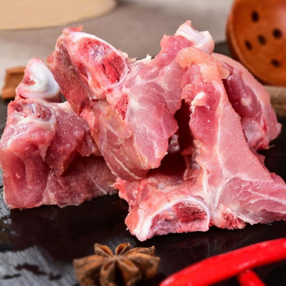 橙伯乐猪肉新鲜速冻猪脊骨龙骨段多肉大骨头生鲜新鲜多肉猪脊骨2斤装