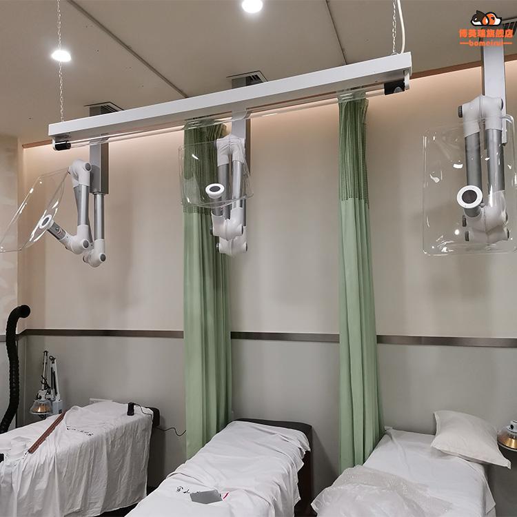 艾灸排烟系统艾灸排烟养生馆排烟机美容院万向吸气臂抽气罩吸烟罩关节