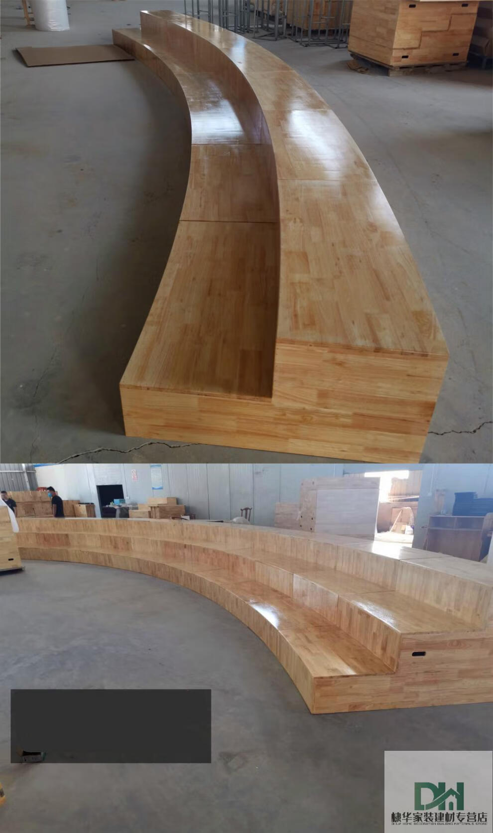 定制音乐教室合唱台可移动折叠三层实木伸缩合唱指挥台阶定制乐器舞台