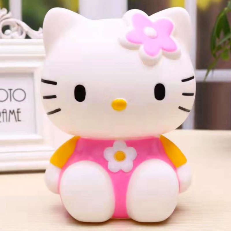 七夕情人节皮卡丘涂色石膏娃娃diy手工搪胶彩绘流体暴力熊存钱罐玩具