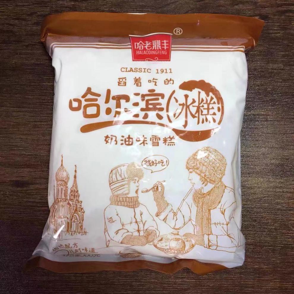 哈尔滨老鼎丰雪糕舀着吃的冰糕奶油味冰淇淋香津驿站 朗姆味1袋 奶油