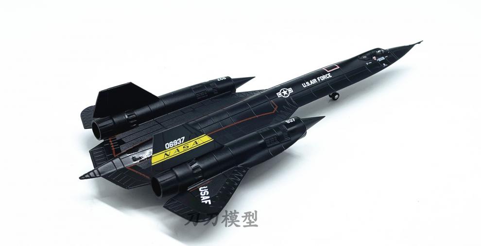 美国黑鸟侦察机 1:144 美国sr-71黑鸟侦察机超音速合金飞机模型nasa
