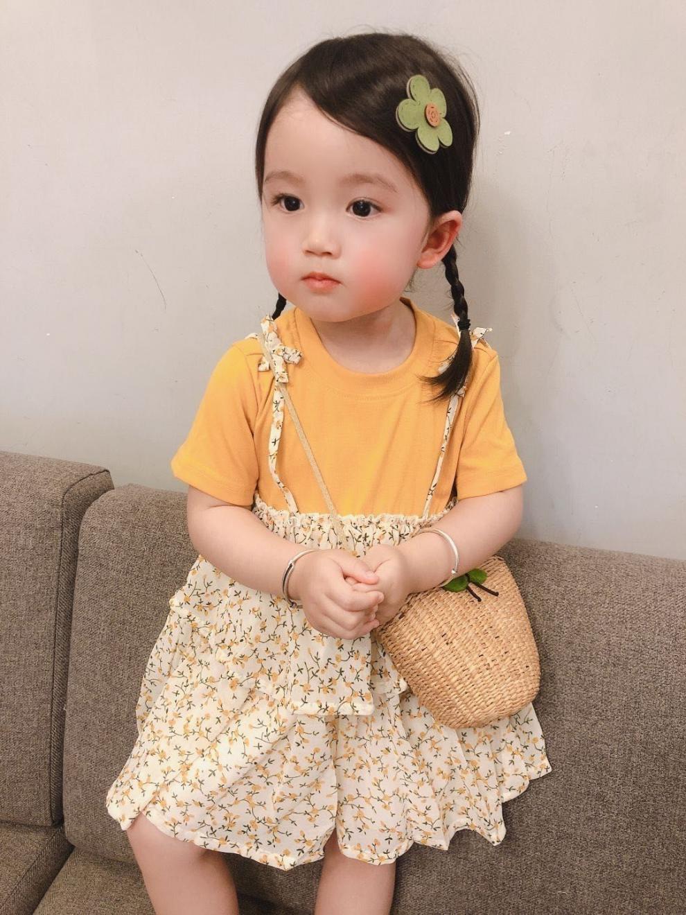 女童连衣裙夏季新款适合06岁小女孩子夏天穿的蛋糕群洋气女宝宝碎花裙