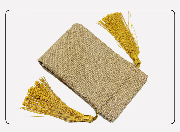 字画袋双抽绳束口袋书画卷轴收纳袋字画包装袋画轴收藏套大流苏穗加厚