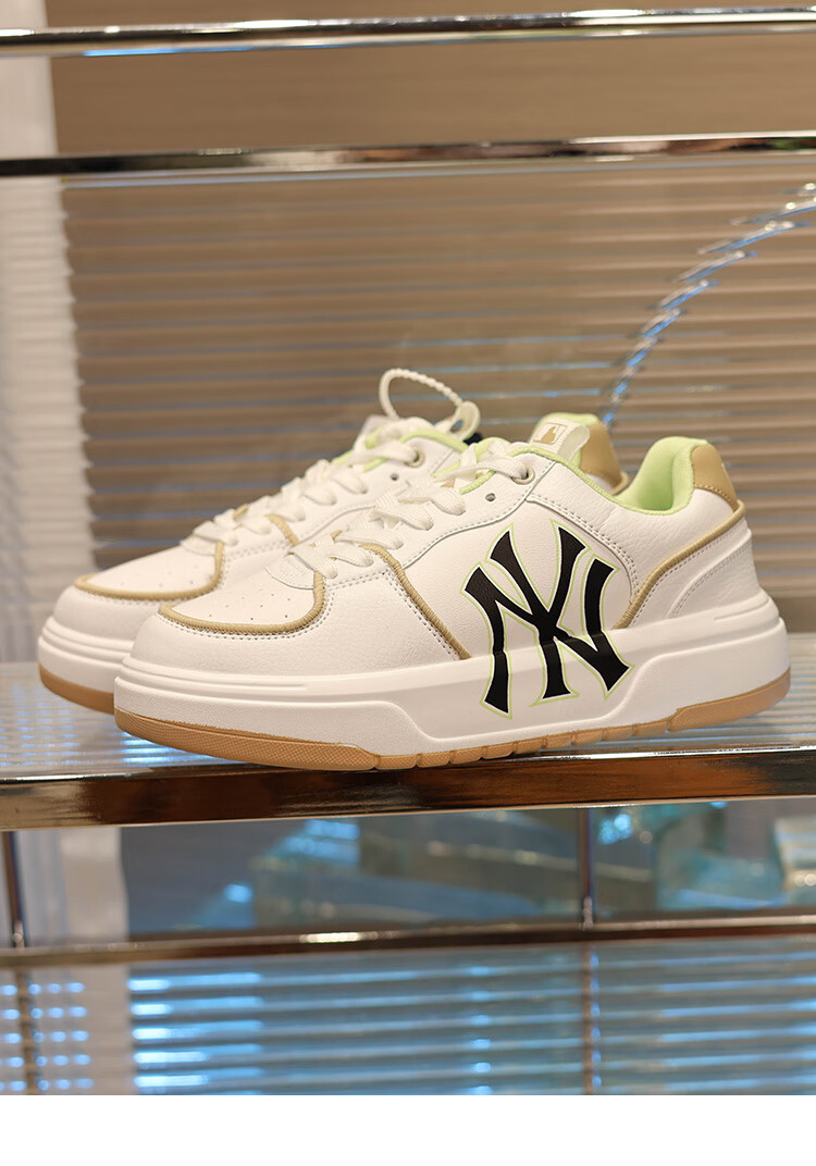 斐特玛欧洲站韩国潮牌mlb女鞋ny板鞋学长鞋复古增高厚底男鞋小白鞋