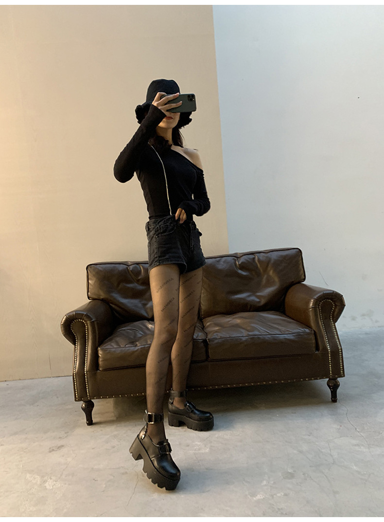 取悦g性感情趣内衣女丝袜jk制服诱惑套装sm角色扮演网红潮牌巴黎字母