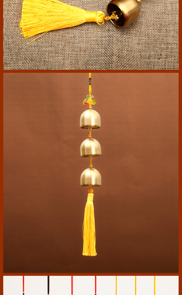 巴象创意中式纯铜铜铃铃铛风铃挂饰家居室内店铺挂件112铃可定制个数