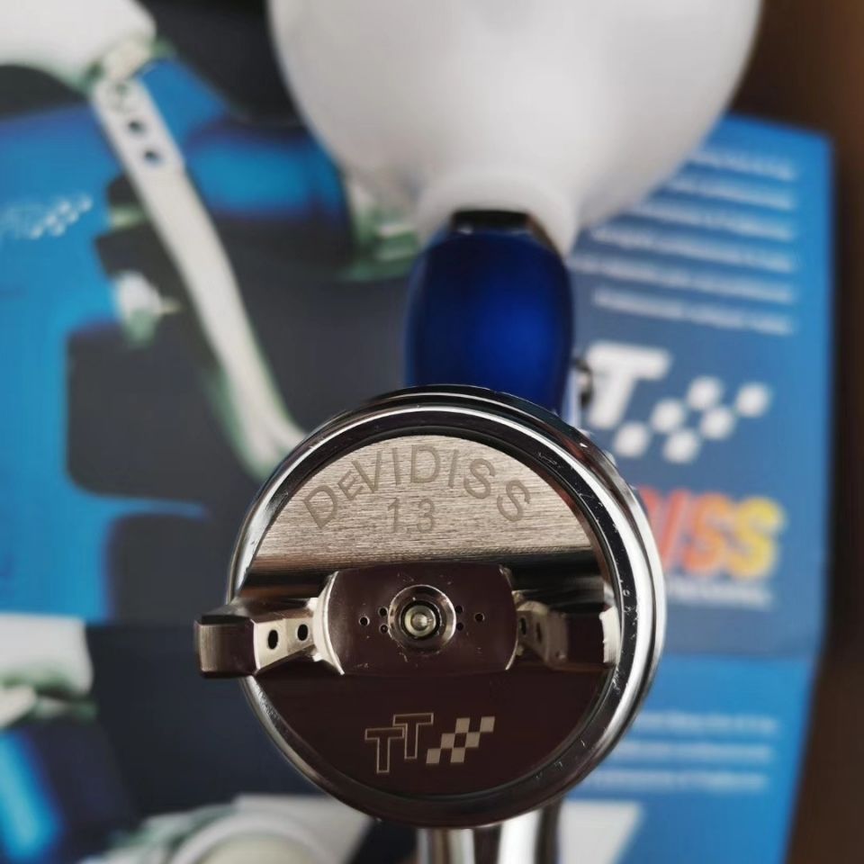 特威tt环保省漆喷枪高雾化上壶喷漆枪进口汽车环保喷漆枪定制沁岑进口