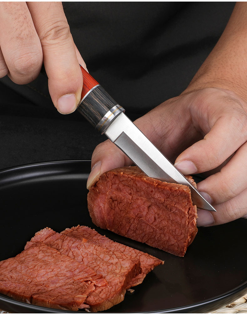 蒙古手把肉小刀藏族1102刀内割肉刀具切肉刀手抓肉餐刀扒牛羊肉刀精工