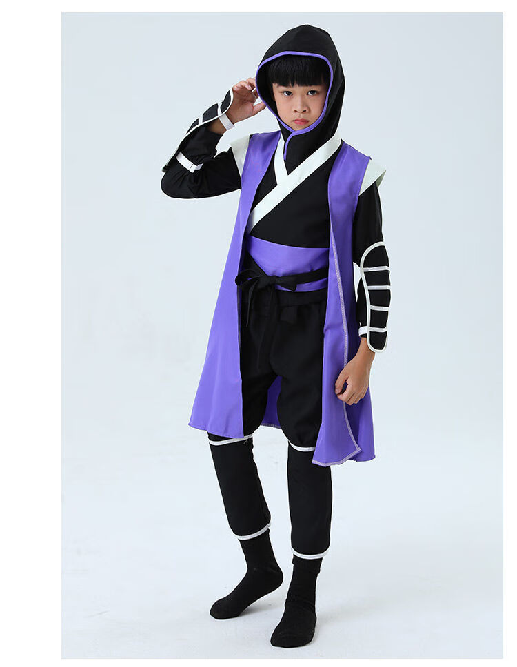 刺客567衣服五六七刺客装儿童款男童套装cosplay柒的衣服暗影刺客