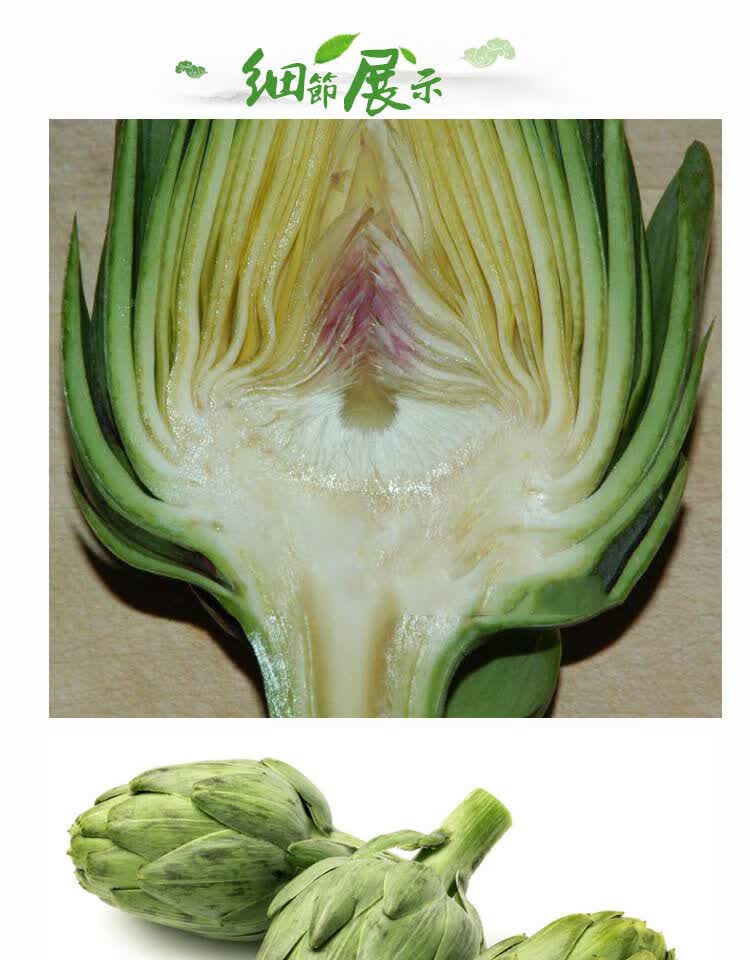 新鲜洋蓟朝鲜蓟嫩洋蓟法国百合cynarascolymus蔬菜家庭两斤装