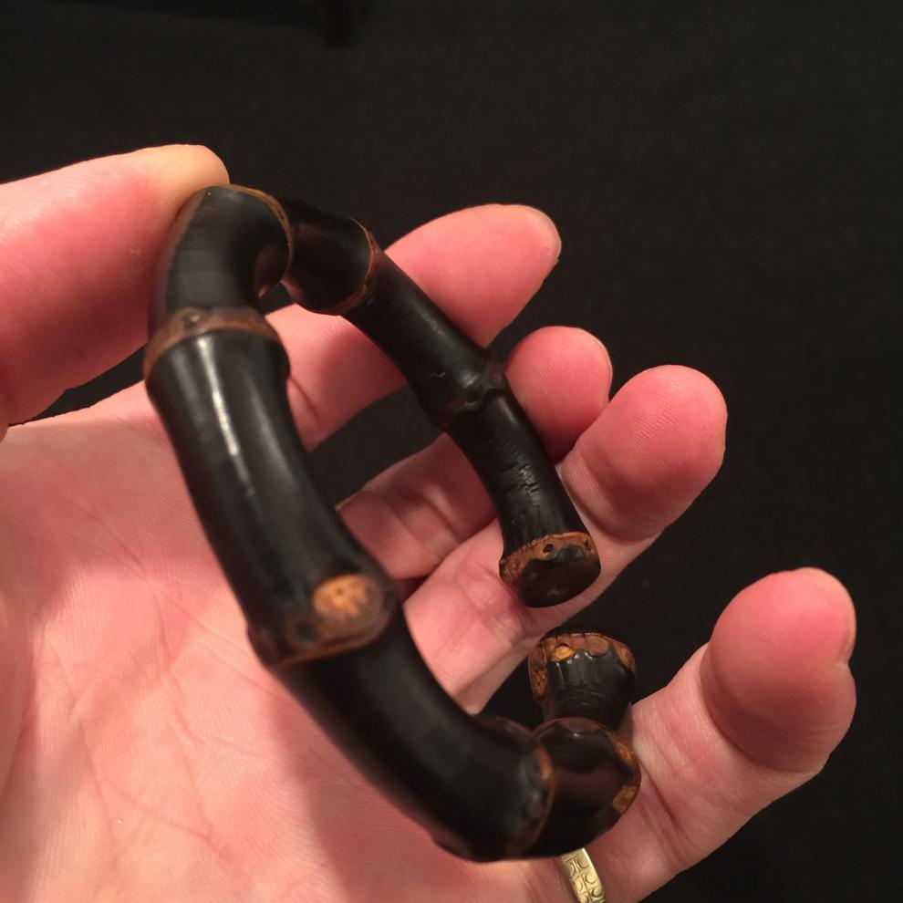 60倾百瑞紫竹藤手镯紫竹男女款一手手工紫竹根镯可定制开口拍下请