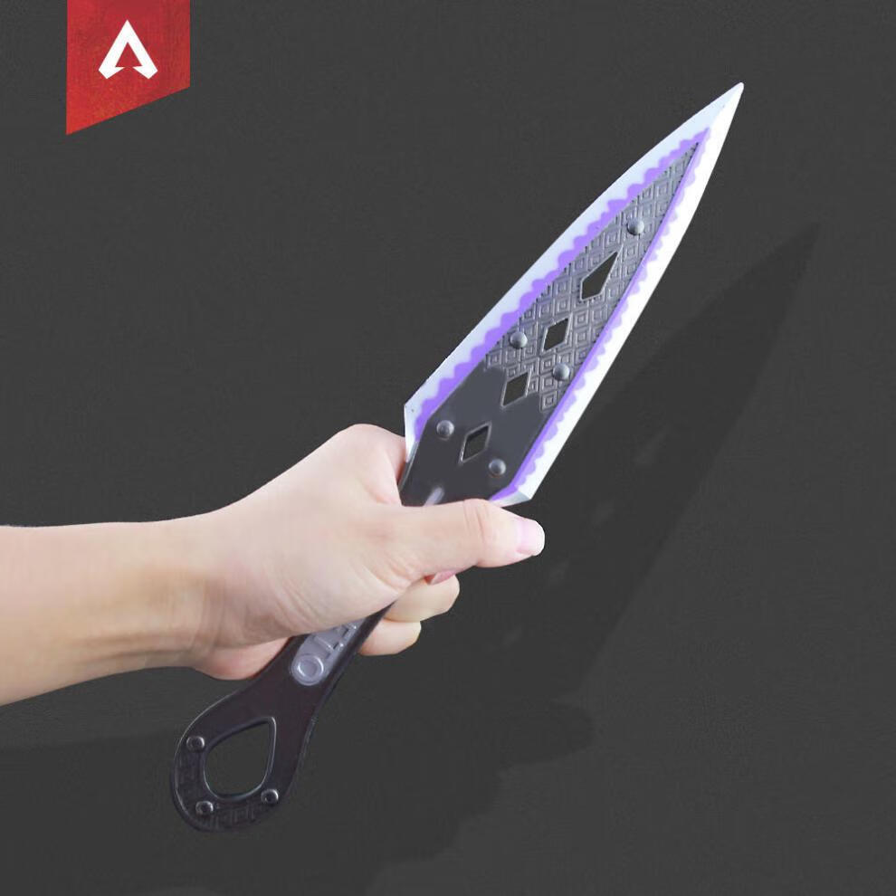 传家宝装备苦无荧光皮套不开刃合金玩具盒装礼物恶灵苦无30cm皮套展架