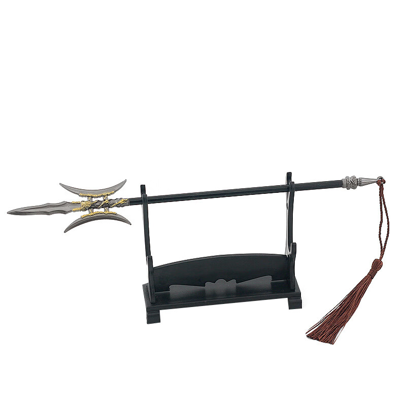 三国冷飞将吕布方天画戟双月版22厘米全金属工艺品摆件 吕布(方天画戟