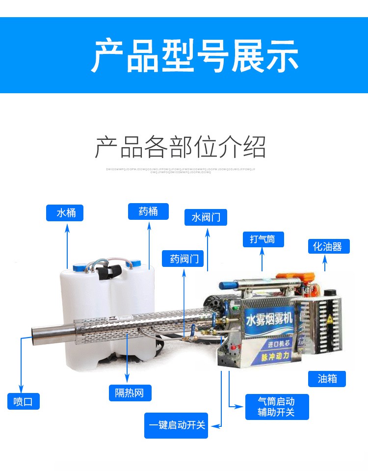 汽油喷雾器农用新型高压打药机园林大棚消毒喷雾机防疫弥雾机升级版单