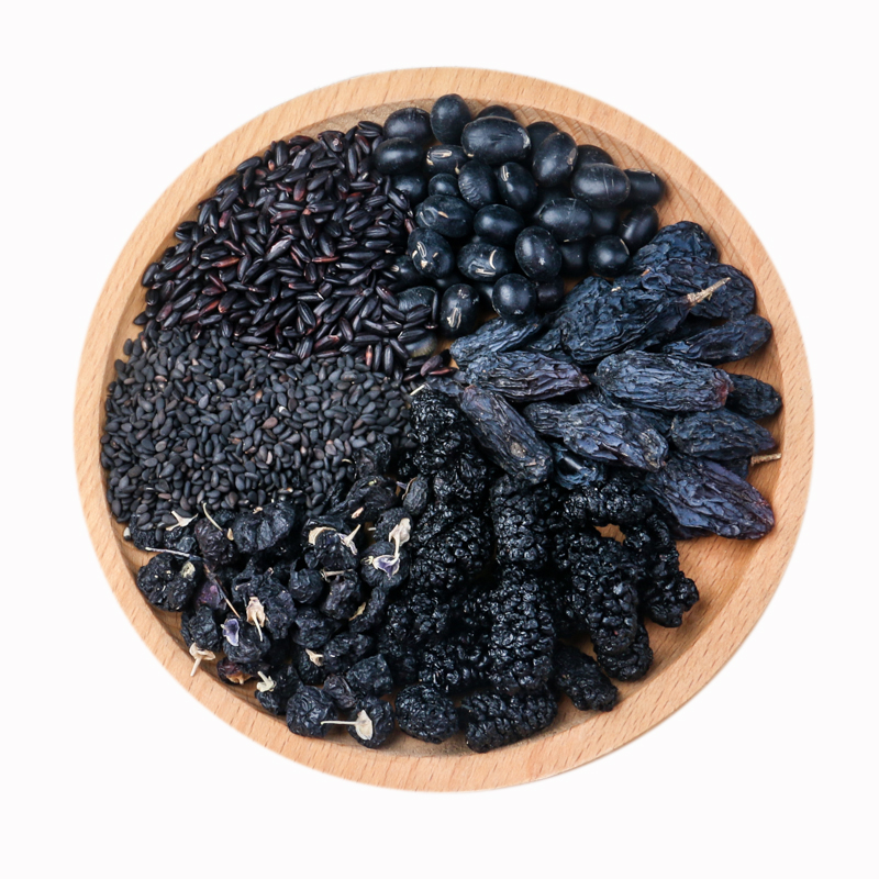 【官方旗舰】黑金料包 10份黑米黑芝麻黑枸杞黑豆桑葚黑加仑打米糊 黑