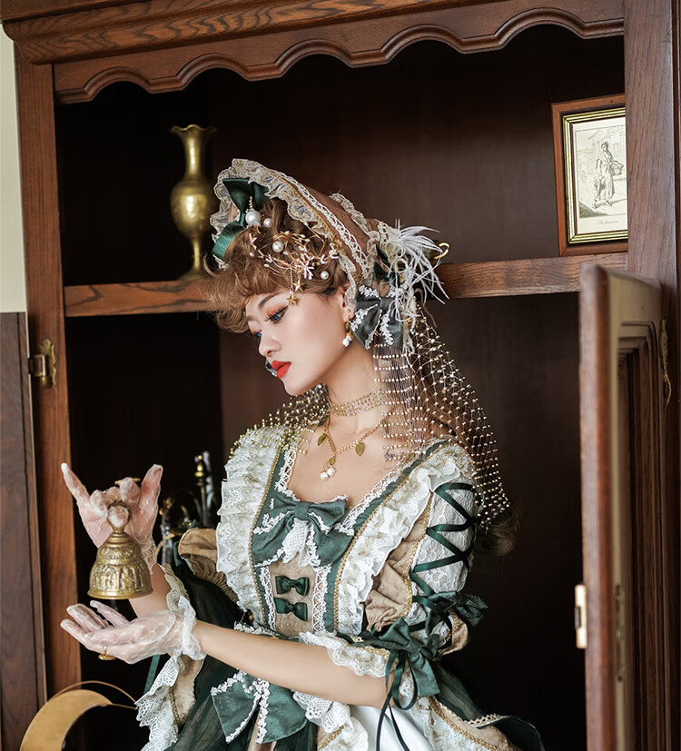 clarekalen原创正版lolita裙华丽花嫁夏cla系优雅茶会款法式op英伦风