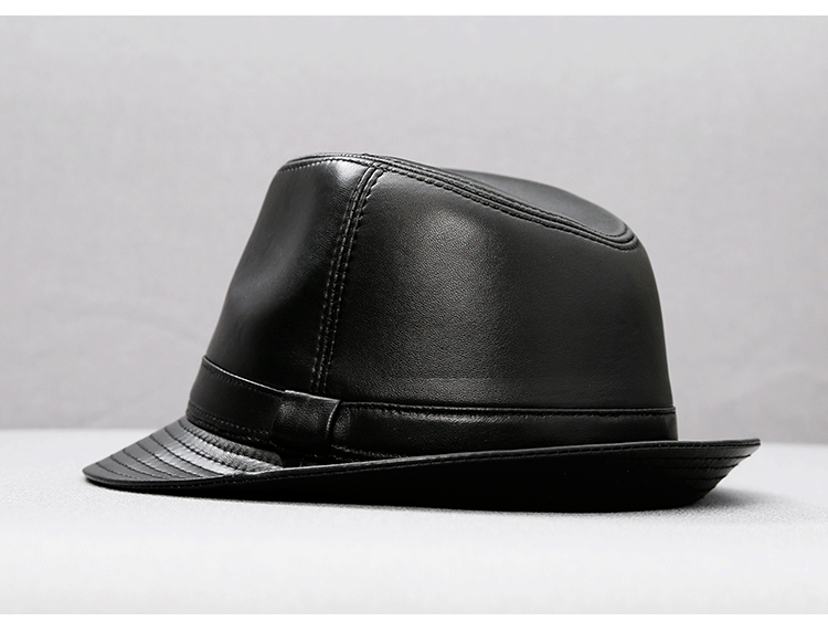 禾佳成秋冬天中老年人老头戴的冒孑皮帽子秋冬季绵羊皮礼帽男士户外