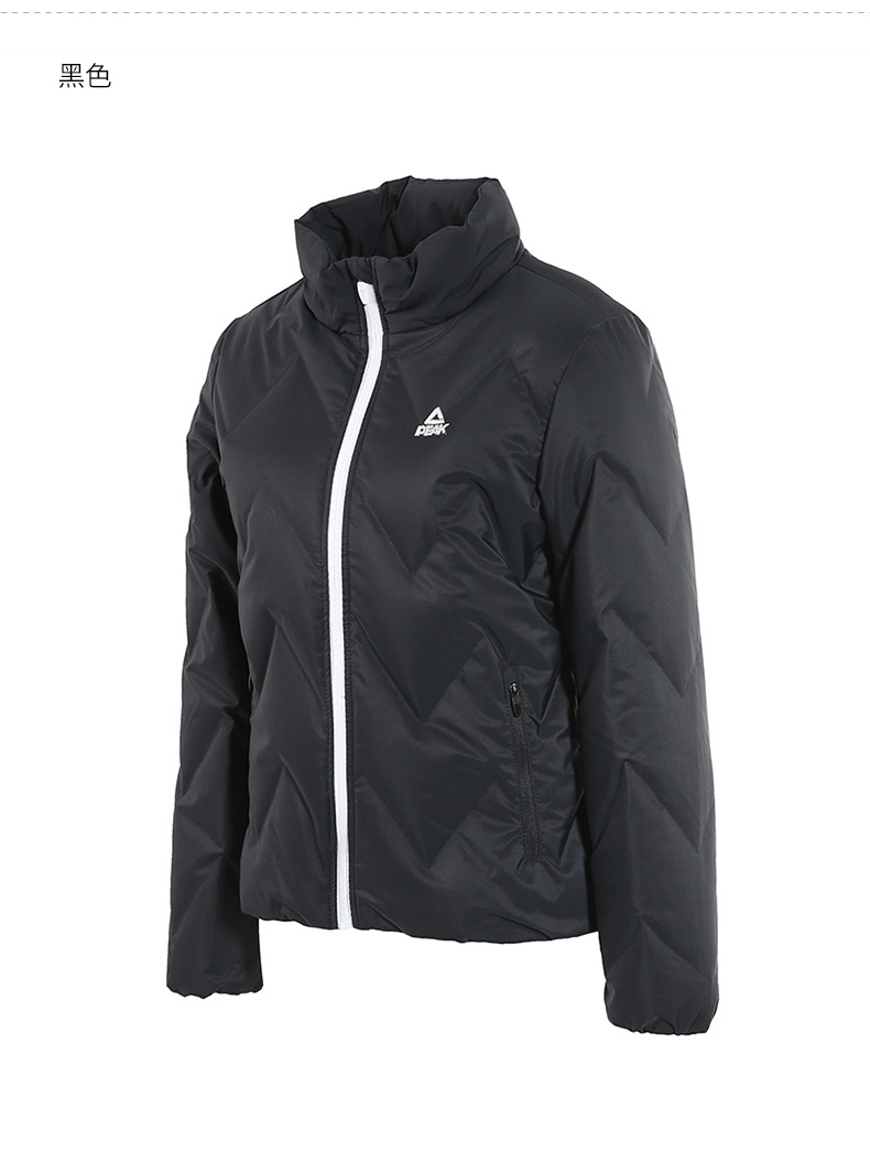 peak匹克2019运动生活保暖外套中长款女运动羽绒服df594112 冰灰 m