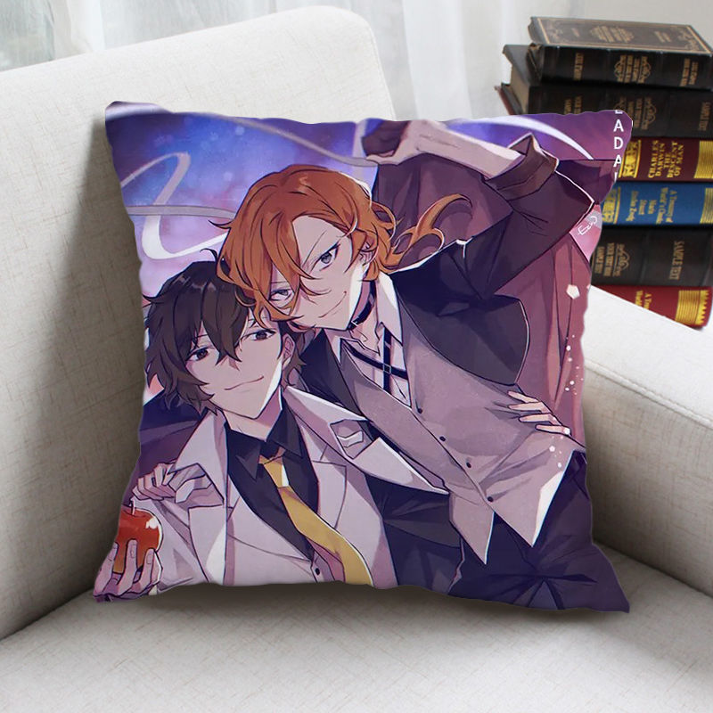 太宰治公仔文豪野犬周边抱枕中岛敦太宰治中原中也靠枕动漫二次元学