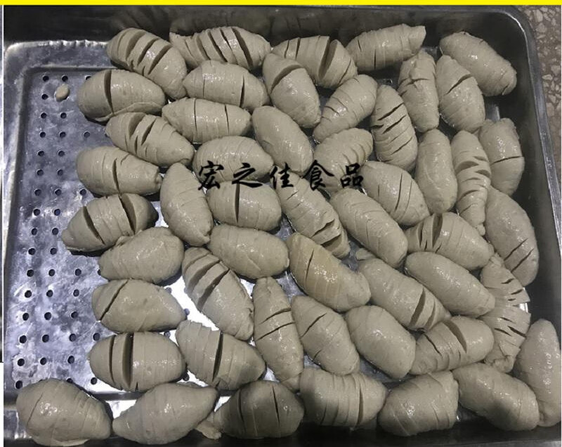 烤大面筋串燒烤油炸小吃手工素食麵筋卷30至100克 麵筋串專用谷朊粉【