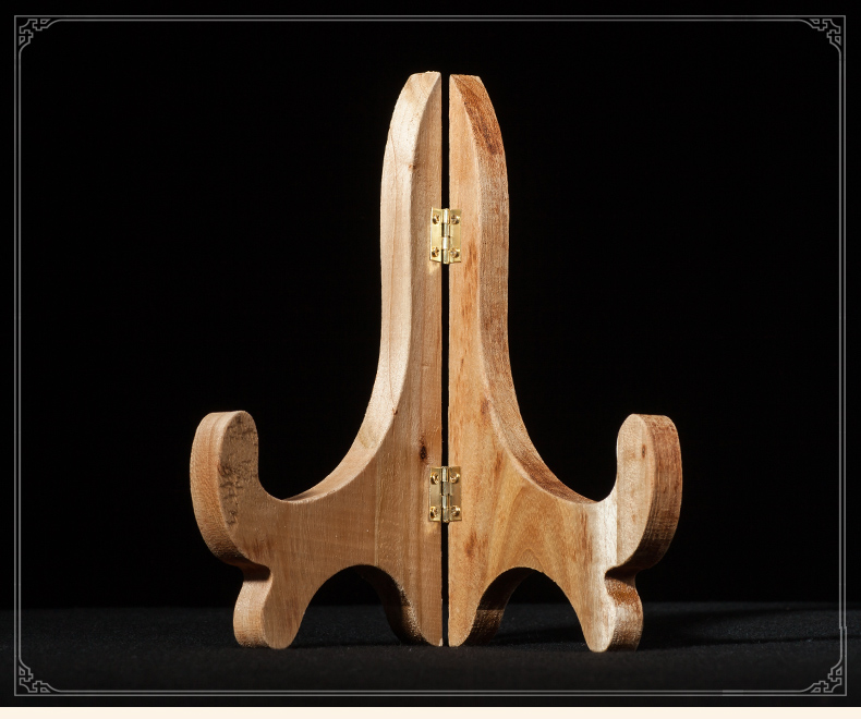 木雕摆件支架香樟木托架实木工艺品摆设底座支架展架子扣支架支架小款