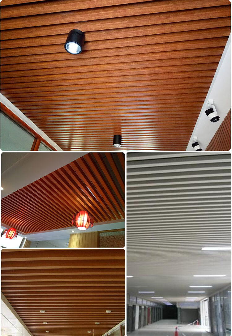 生态木方通隔断立柱方木玄关假梁吊顶天花装饰材料背景墙板绿可木4025