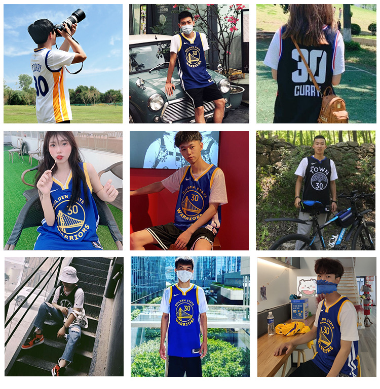 潮穿搭篮球服套装透气背心库里30号球衣真两件t恤情侣球服定制diy白色