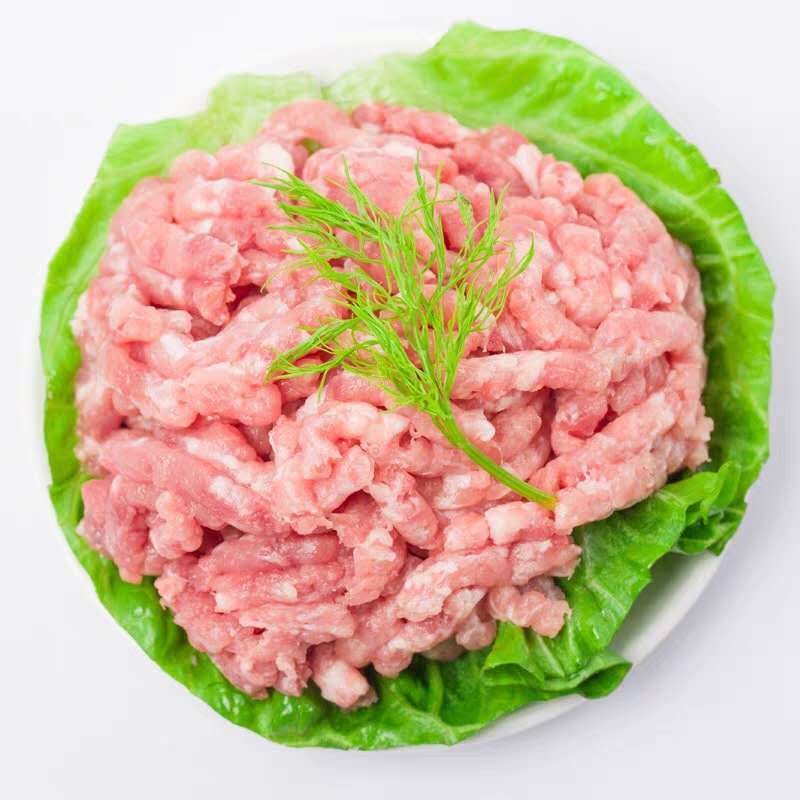 猪肉新鲜五花肉馅土猪肉馅饺子馅农家散养肥猪肉馅丸子馅肉泥新鲜3斤