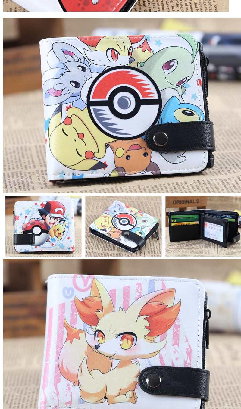 神奇钱包男女短款学生少年儿童皮卡丘精灵球卡通动漫男零钱包q版守望