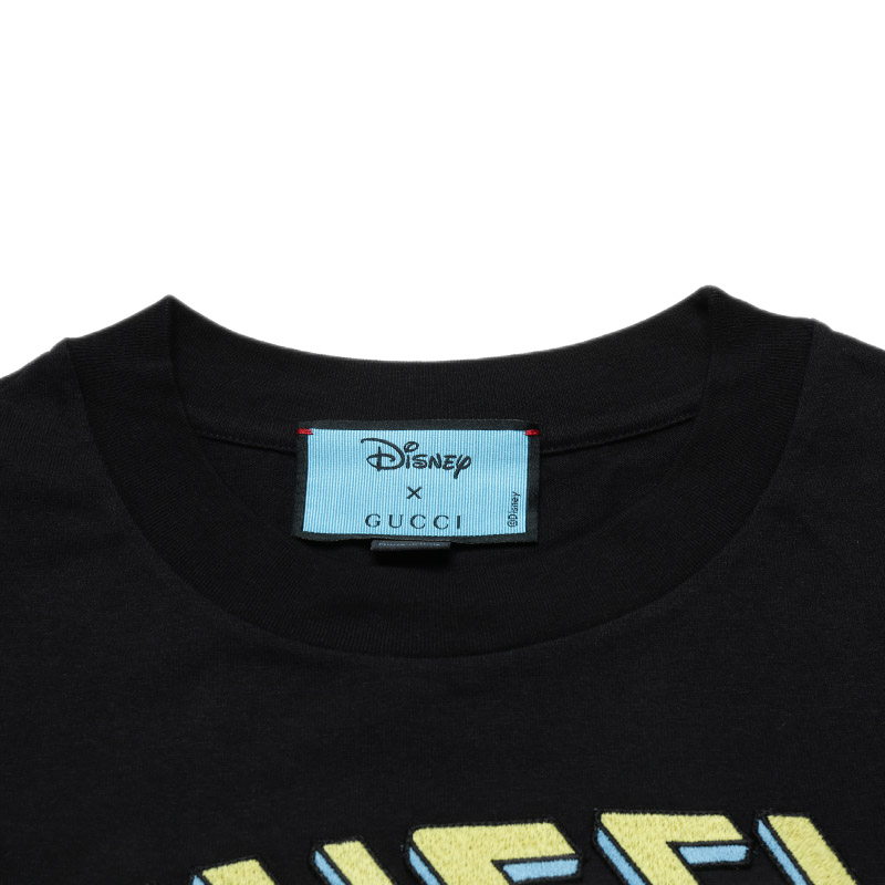 x gucci唐老鸭印花 644671 xjdb 黑色disney x gucci唐老鸭印花 xs码