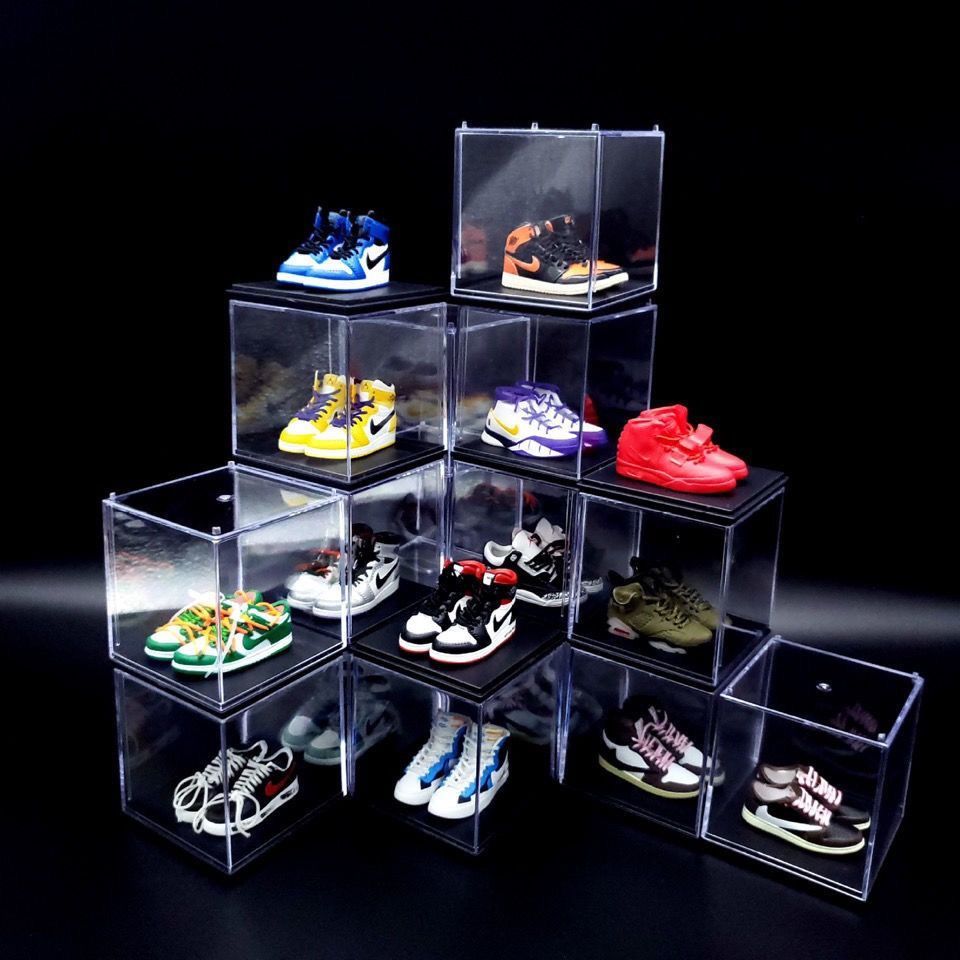 篮球盲盒小aj1篮球鞋模型鞋墙汽车网红饰品3d摆件创意生日男女礼物ins