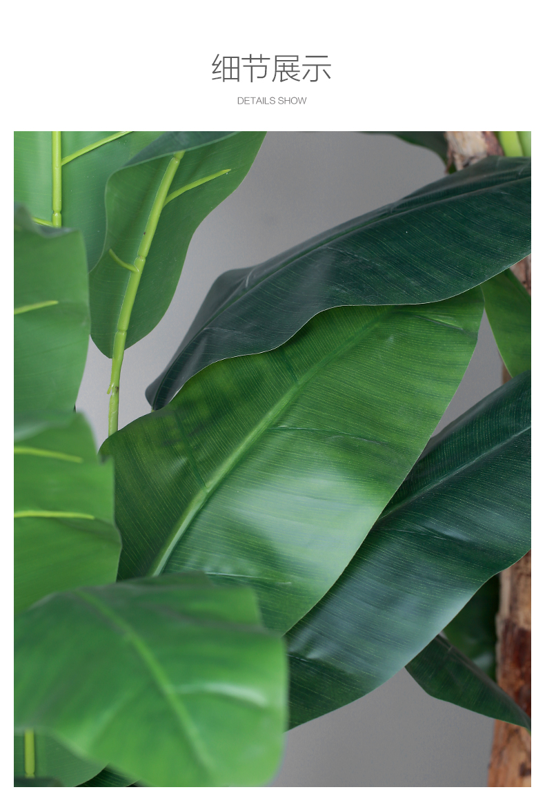 仿真树 装饰北欧大型落地仿真绿植芭蕉树旅人蕉阔叶热带植物隔断橱窗