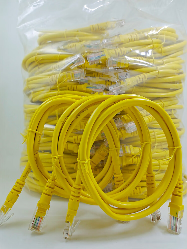 配线跳线成品网线短网线超5五类6六类家用机房网络跳线灰色六类2m