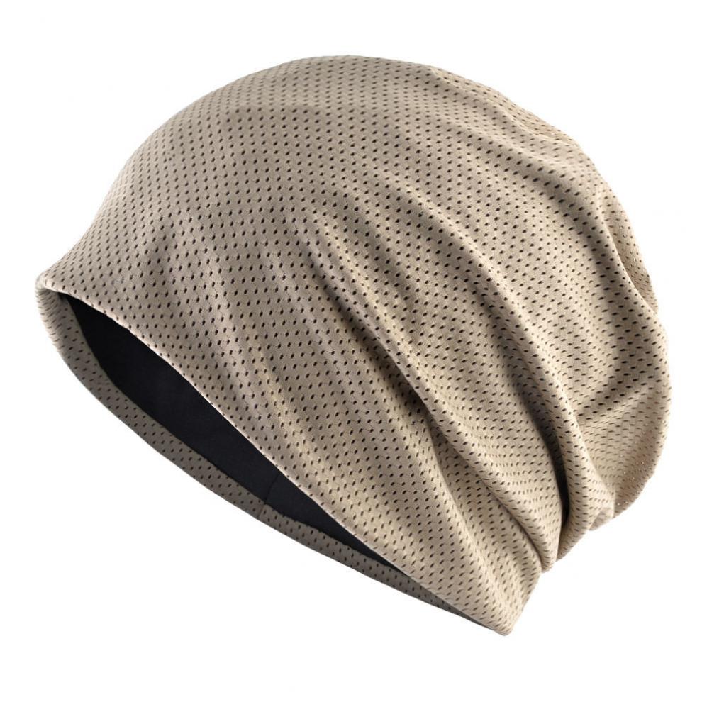 qiced新品睡帽男夏季男薄帽子网眼睡帽包头帽透气套头帽健身运动头巾