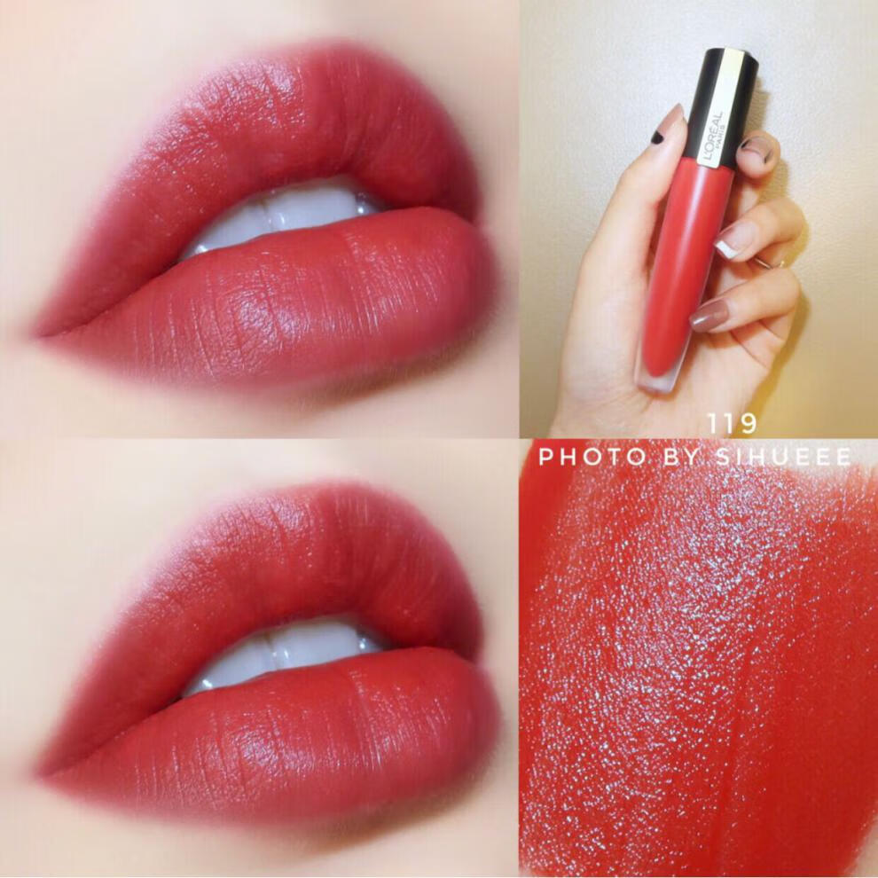 欧莱雅 (loreal) 129巴黎小钢笔印迹雾面哑光唇釉染唇液310学生口红