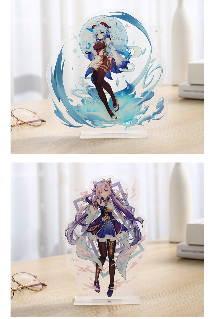 原神周边亚克力立牌动漫同人摆件二次元胡桃加送金属徽章