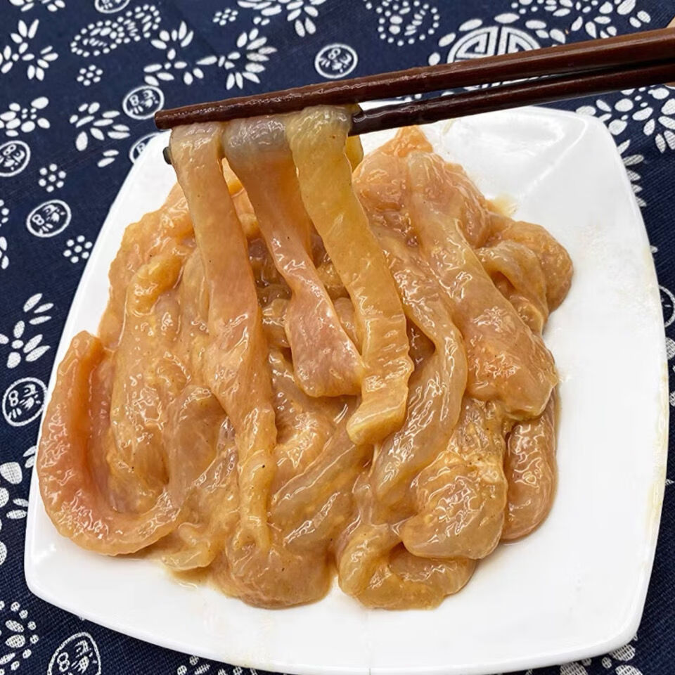 3斤无骨鸡柳未裹粉鸡柳丝油炸小吃商用批发 3斤无骨鸡柳未裹粉鸡柳丝