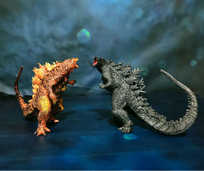 哥斯拉手办原子吐息加强版 哥斯拉混战三头龙基多拉套装魔斯拉拉顿