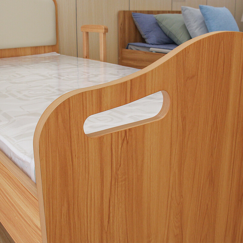 屋定制养老机构实木护理床适老化养老院床敬老院老人公寓单人床军绿色