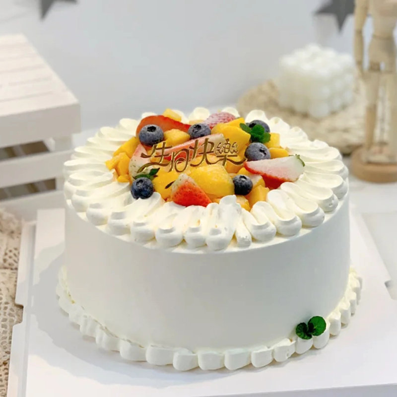 仿真蛋糕模型2021新款流行网红水果奶油生日蛋糕模型橱窗展示样品